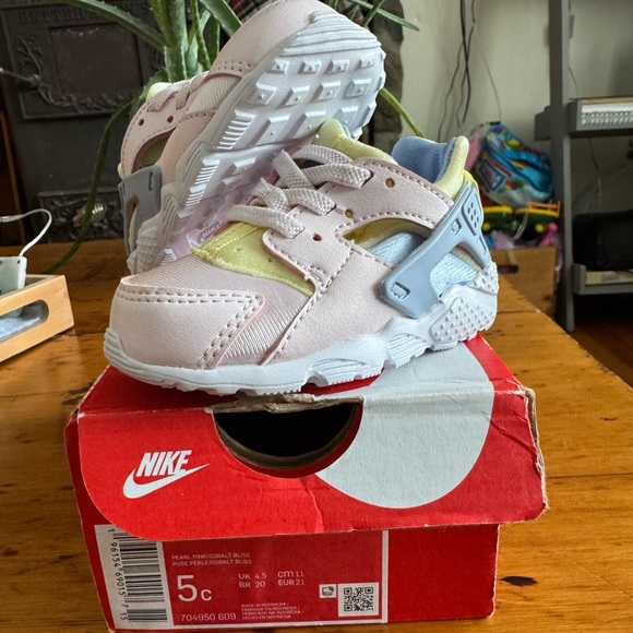 Nike Other - Nike Kids' Soft Pink and Light Blue Sneakers